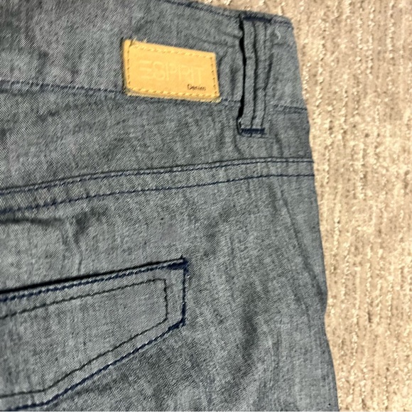 Esprit Denim straight leg dress pants with front pleat. Womens size 31/32 - Picture 5 of 11